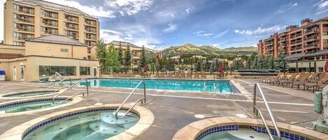 A heated pool