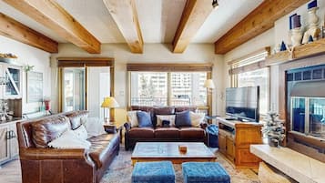 TV, fireplace, DVD player
