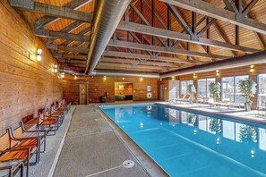 Indoor pool, a heated pool - Skier's paradise in Cascade Village w/ pool, fireplace & private balcony (Durango)