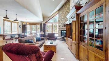 TV, fireplace, DVD player