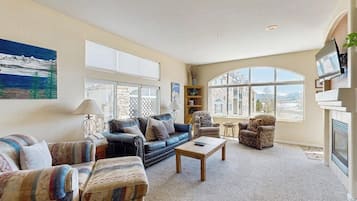TV, fireplace, DVD player