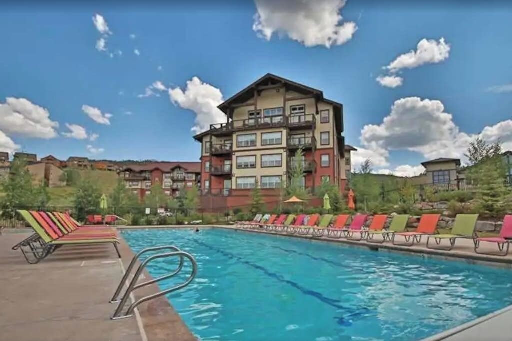 A heated pool