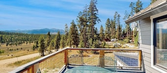 Conveniently located home with hot tub and amazing views