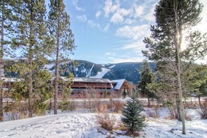 Exterior - Chic mountain condo with ski area views, indoor pool & hot tub, shuttle to lifts (Keystone)