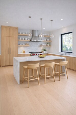 Private kitchen - All New July 2026  5-bedroom house Village of East Hampton W?Pool, Walk to town, (East Hampton)