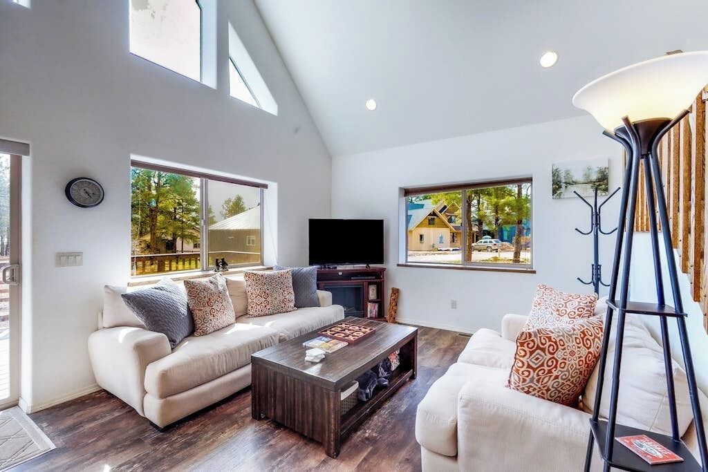 TV, fireplace, DVD player