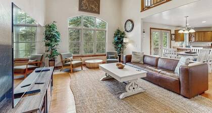 Comfortable home with large deck, fully stocked kitchen, wifi & great location
