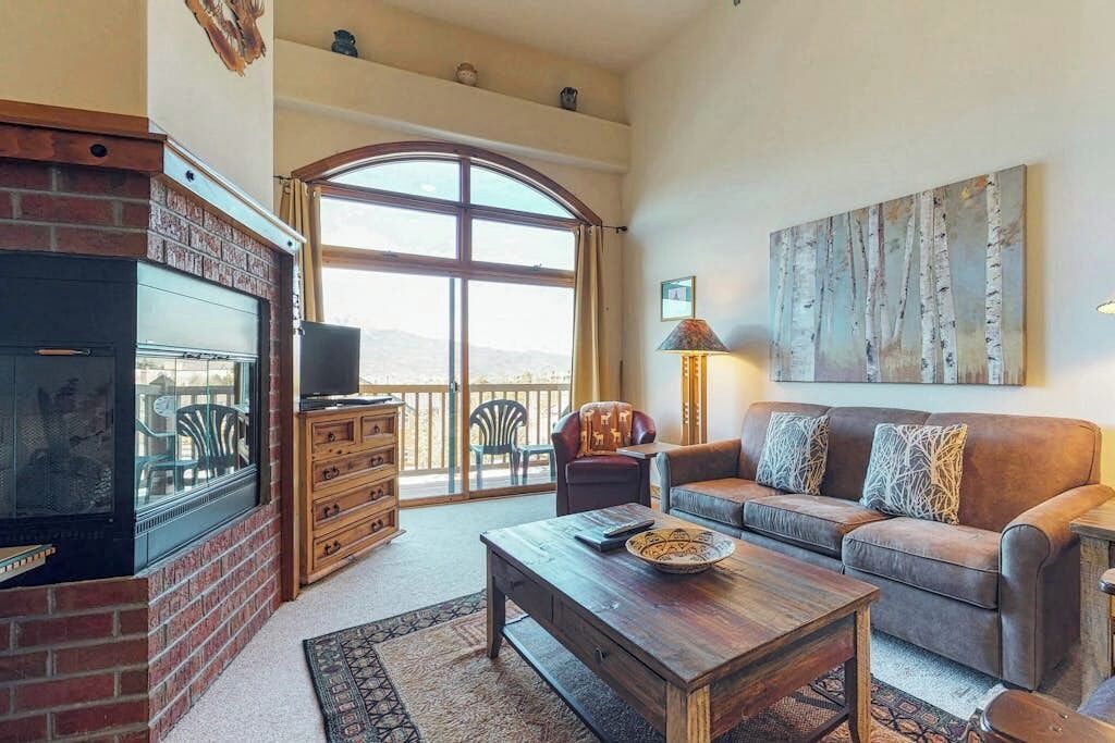 TV, fireplace, DVD player, books