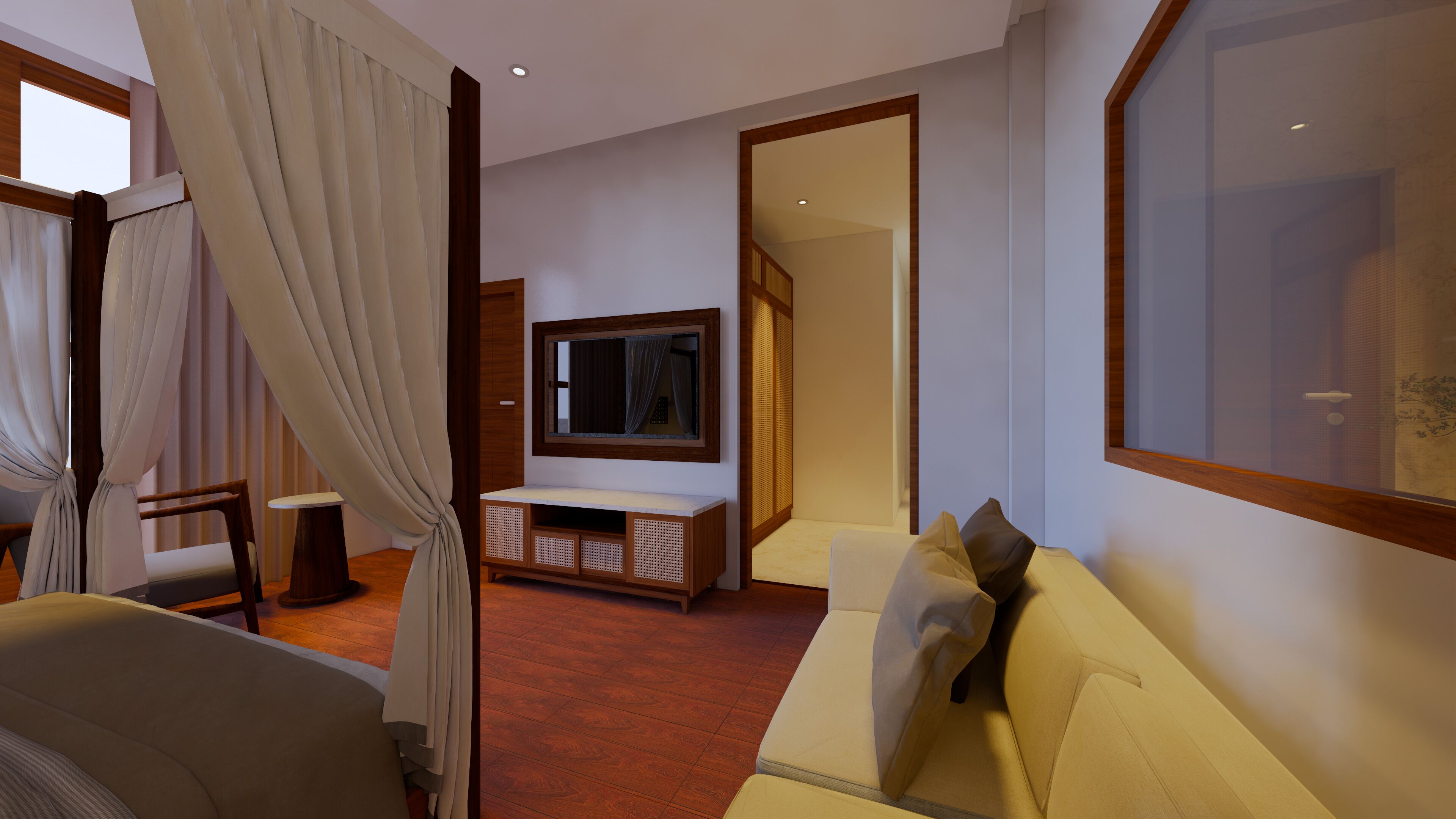In-room safe, desk, laptop workspace, iron/ironing board