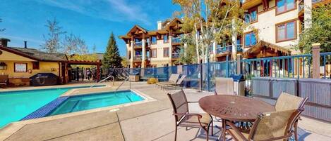 A heated pool