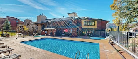 A heated pool