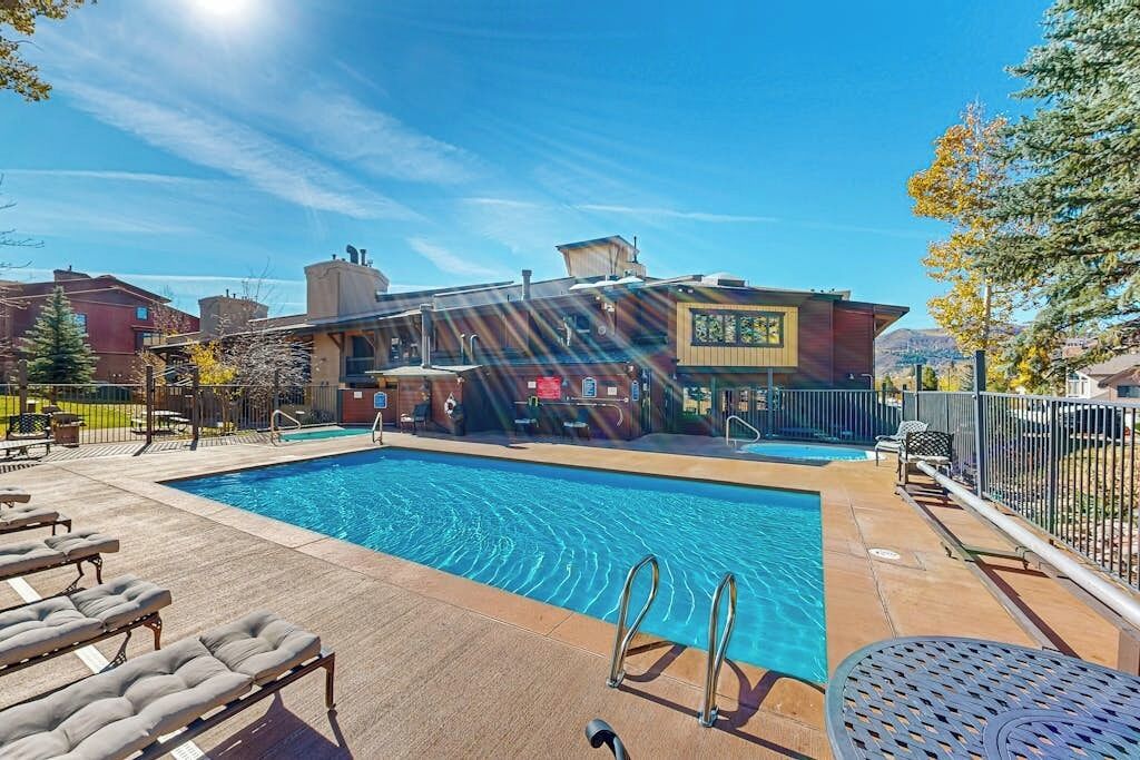 A heated pool