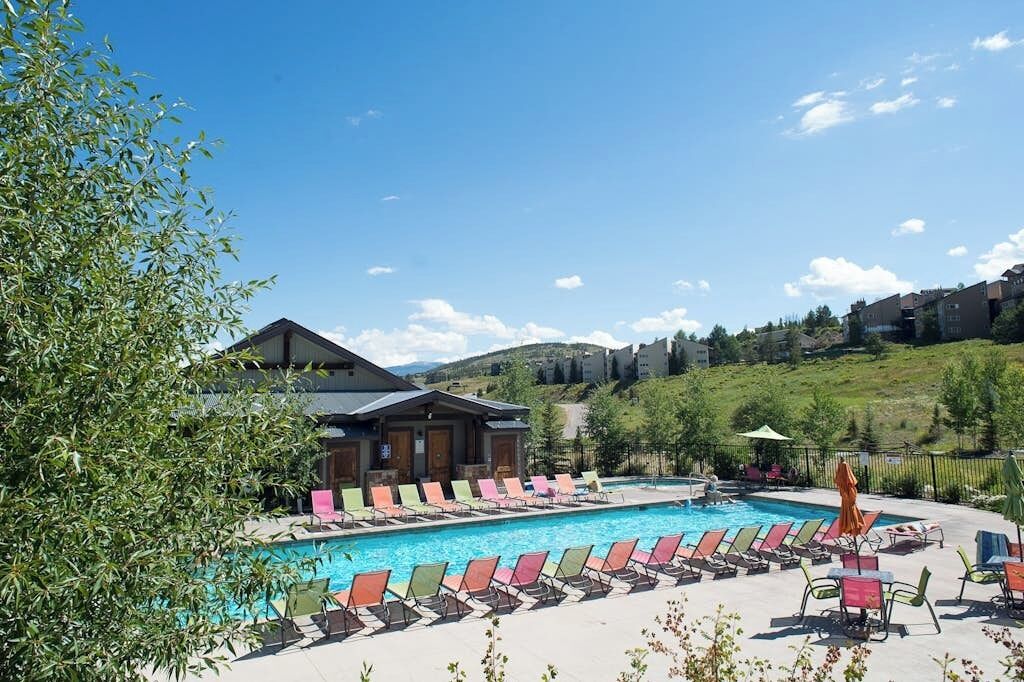 A heated pool