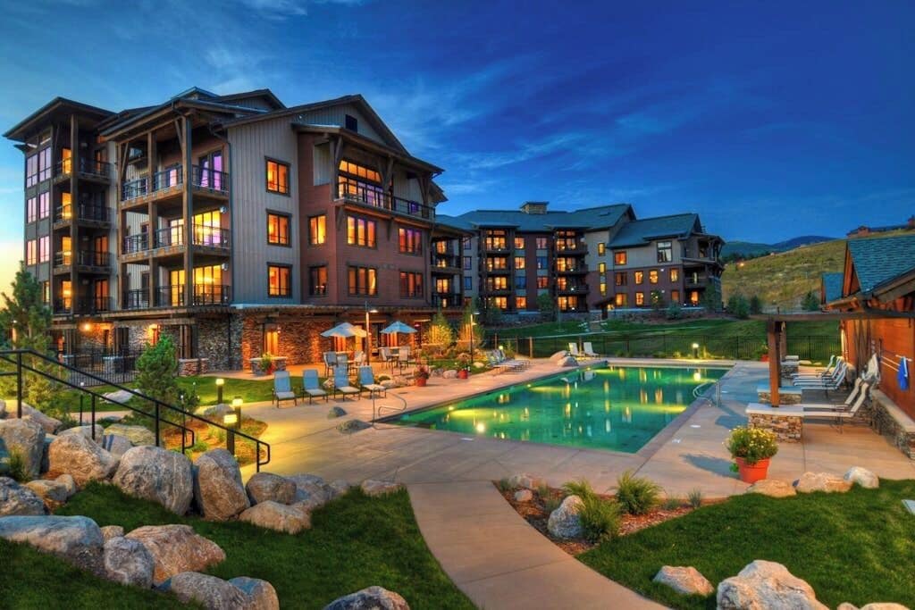 A heated pool
