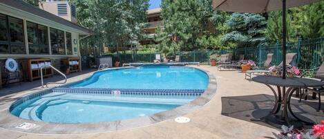 A heated pool