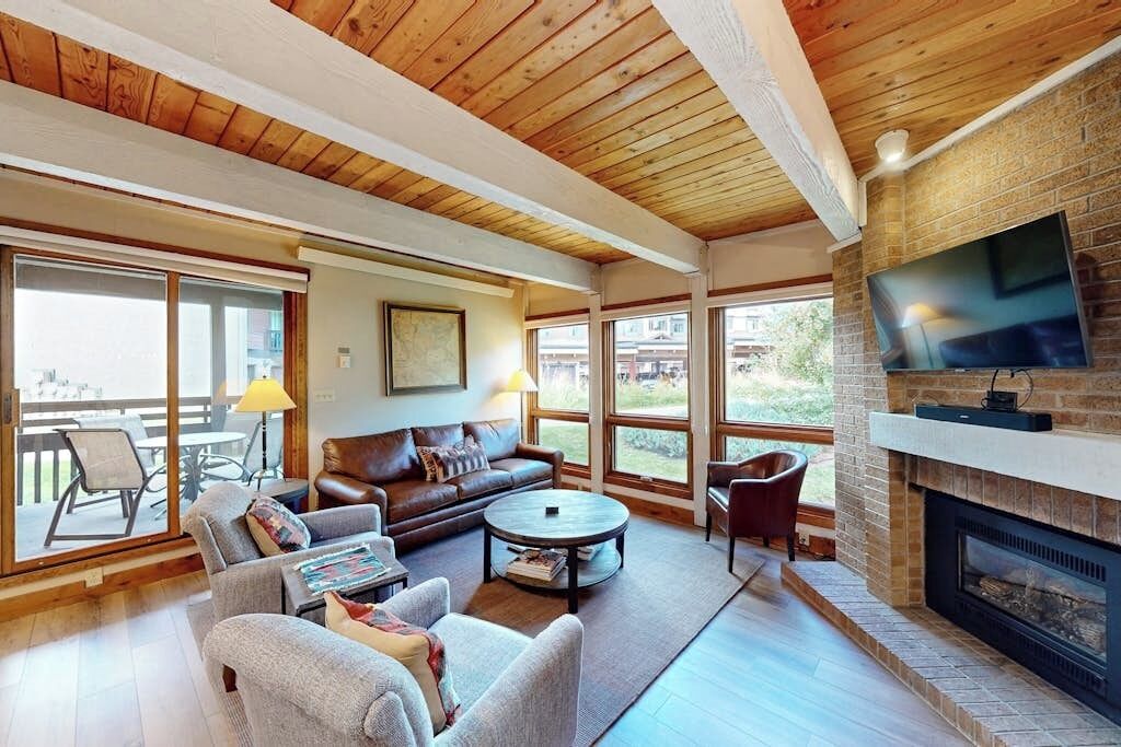 TV, fireplace, DVD player