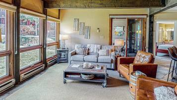 TV, fireplace, DVD player