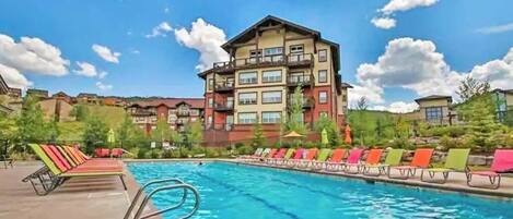 A heated pool