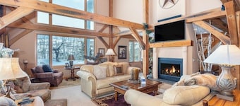 Two-story, dog-friendly home with fireplace & W/D
