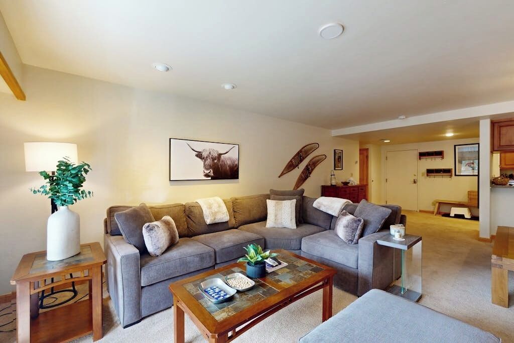 TV, fireplace, foosball, table tennis