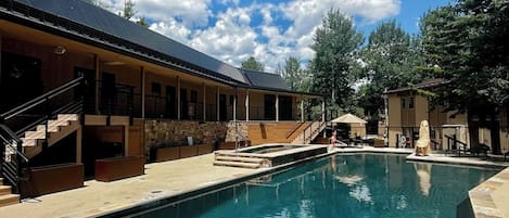 A heated pool