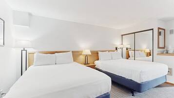 Iron/ironing board, travel crib, free WiFi, bed sheets