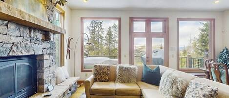 TV, fireplace, DVD player, table tennis