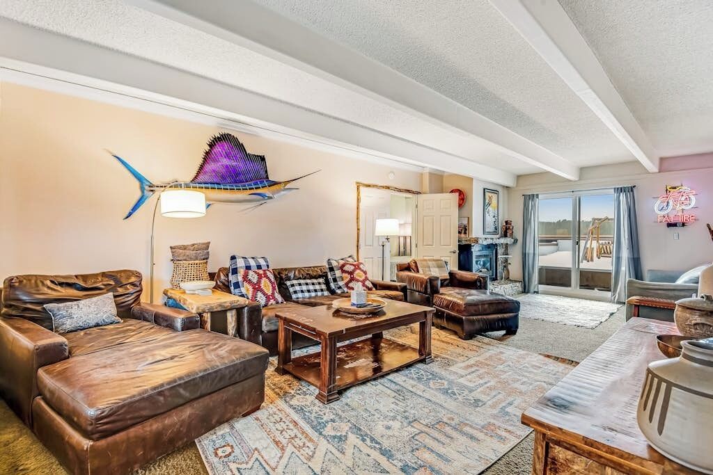 TV, fireplace, DVD player, books
