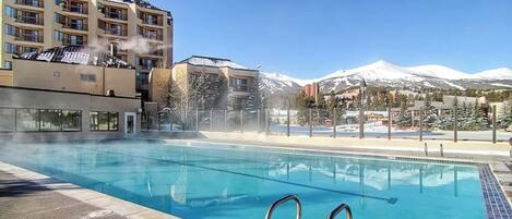A heated pool