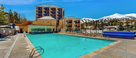 A heated pool