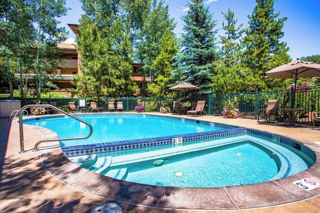 A heated pool