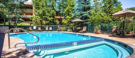 A heated pool