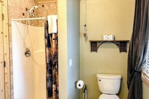 Douche, serviettes fournies