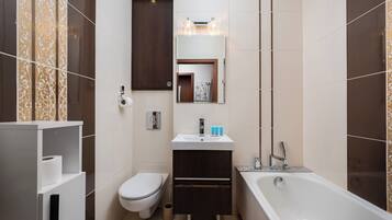 Hair dryer, towels