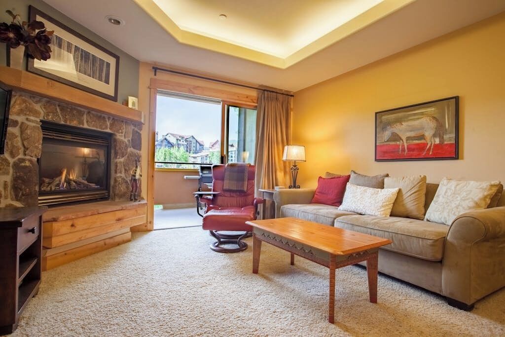 TV, fireplace, DVD player