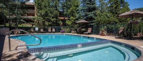 A heated pool