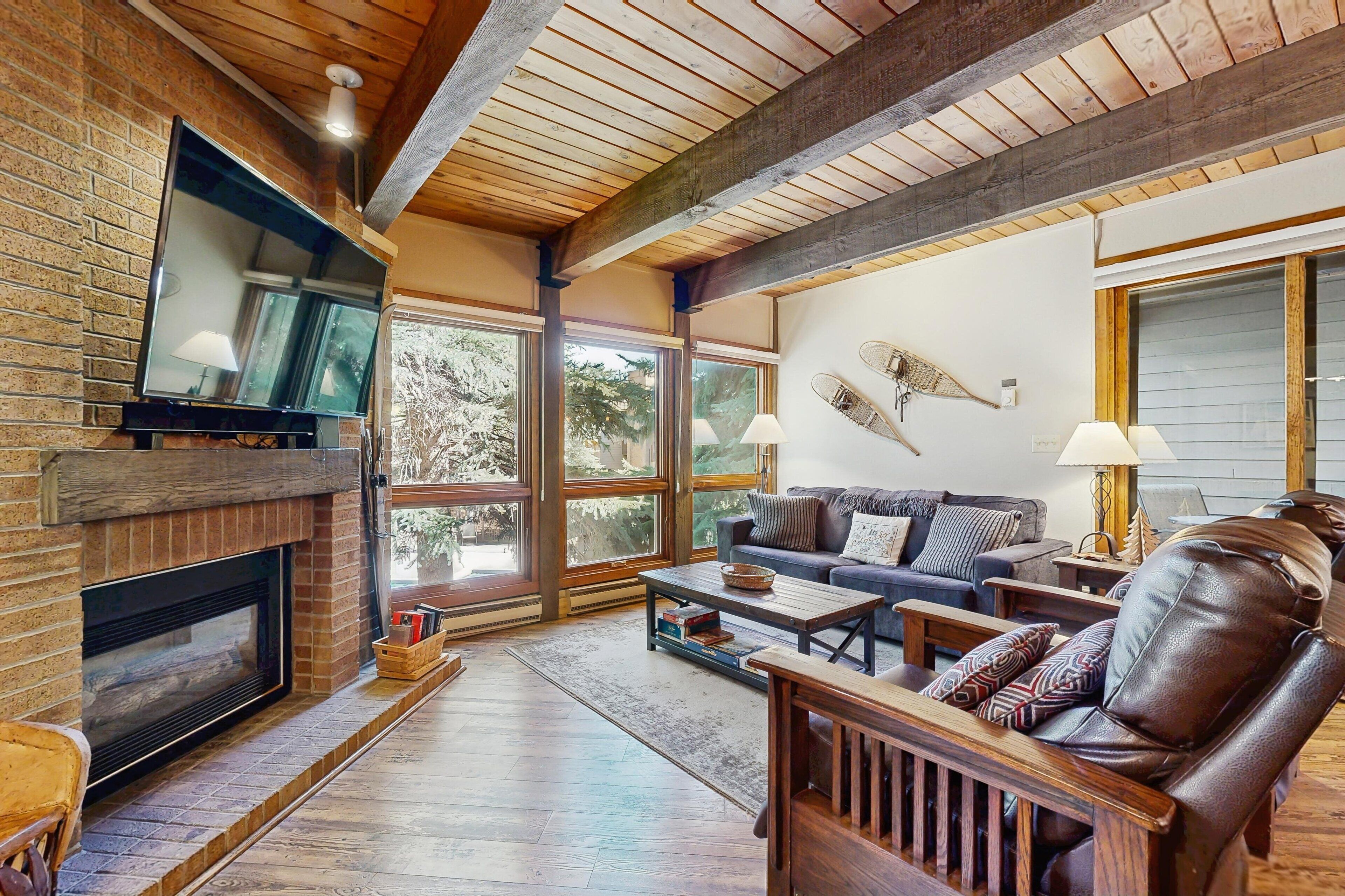 TV, fireplace, DVD player