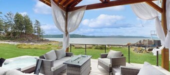 Charming Coastal Cabin with Private Shoreline & Hot Tub