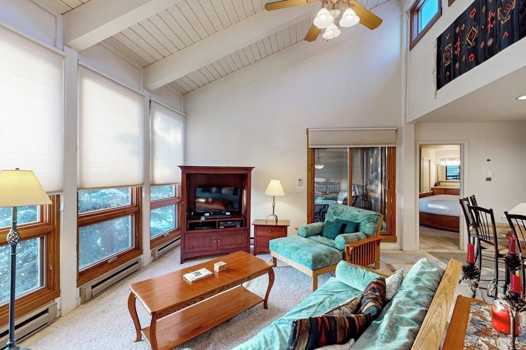 TV, fireplace, stereo