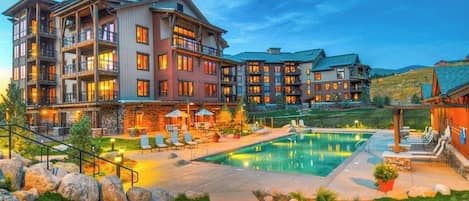 A heated pool