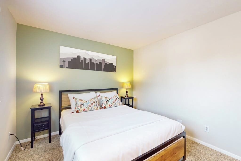 2 habitaciones, cuna de viaje, wifi gratis y ropa de cama 