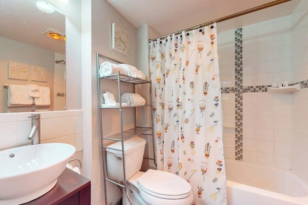 Shower, hair dryer