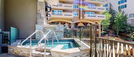 Indoor pool, a heated pool