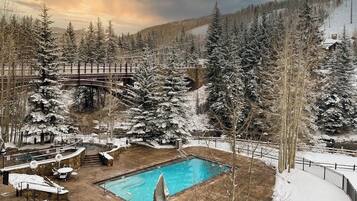 A heated pool