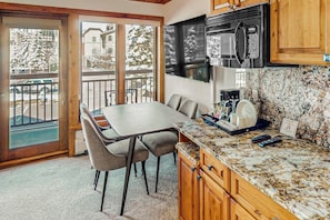 Microwave, coffee/tea maker, toaster - Classic, hotel-style, ski-in/out condo w/ fast WiFi & shared hot tubs, pool, W/D (Vail)