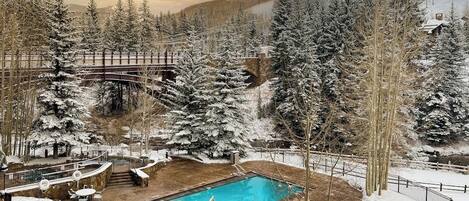 A heated pool
