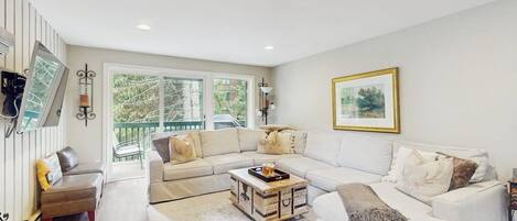 TV, fireplace, DVD player