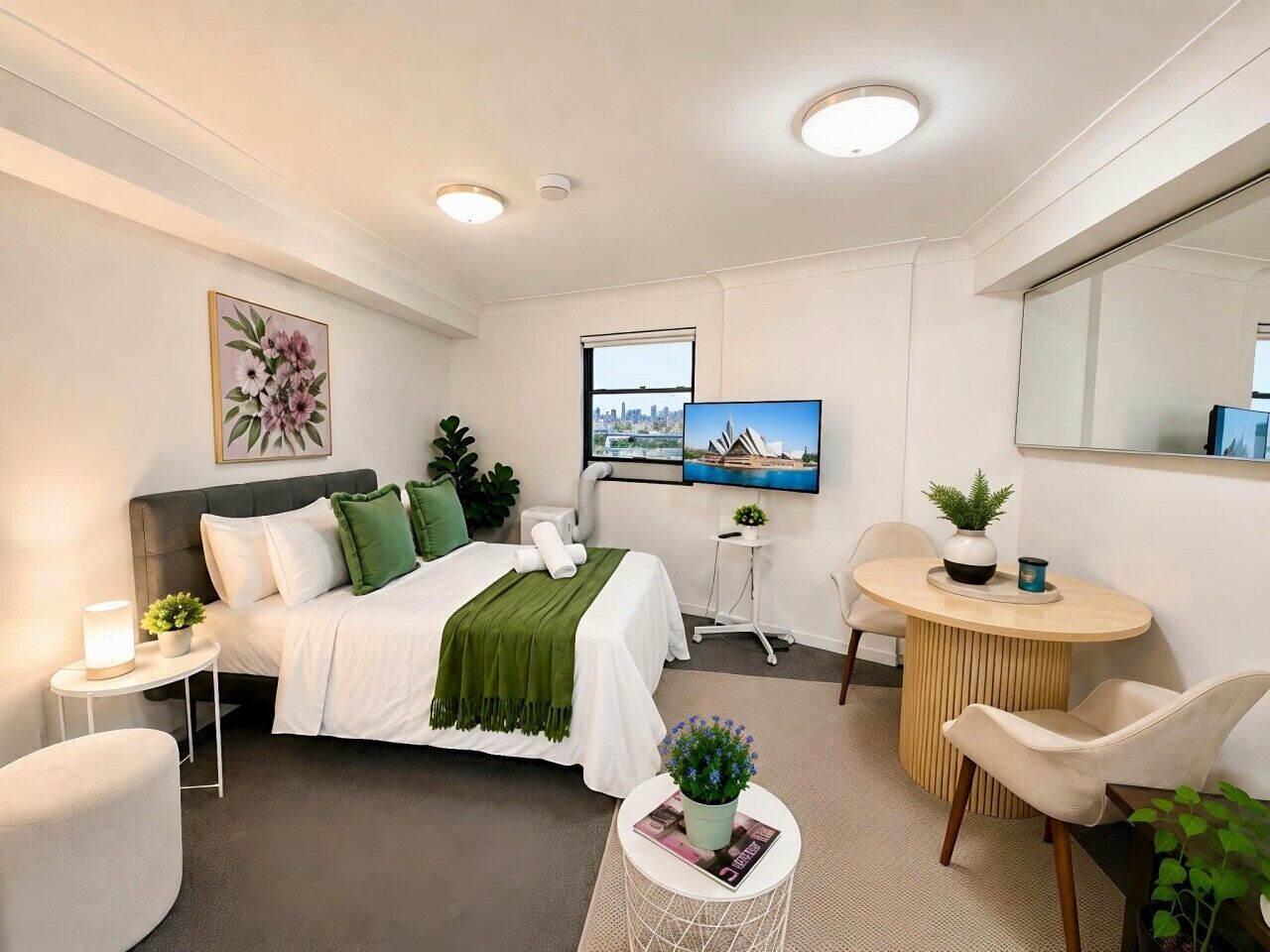 Iron/ironing board, WiFi, bed sheets