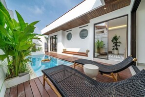 Design Villa, 2 Bedrooms, Private Pool | Pool | Outdoor pool, pool umbrellas, pool loungers - Sanjama Villa Bali  (Kerobokan)