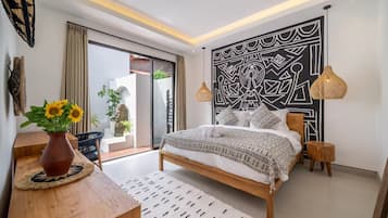 Design Villa, 2 Bedrooms, Private Pool | Premium bedding, in-room safe, individually decorated